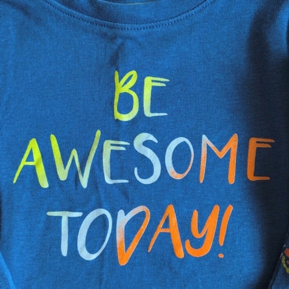 george blue splatter cotton pajamas matching set 6-12 months baby unisex - Picture 2 of 7